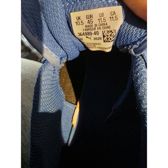 Puma Men's Smash V2 364989-04 Blue Casual Shoes Sneakers Size 11.5 - Picture 8 of 8